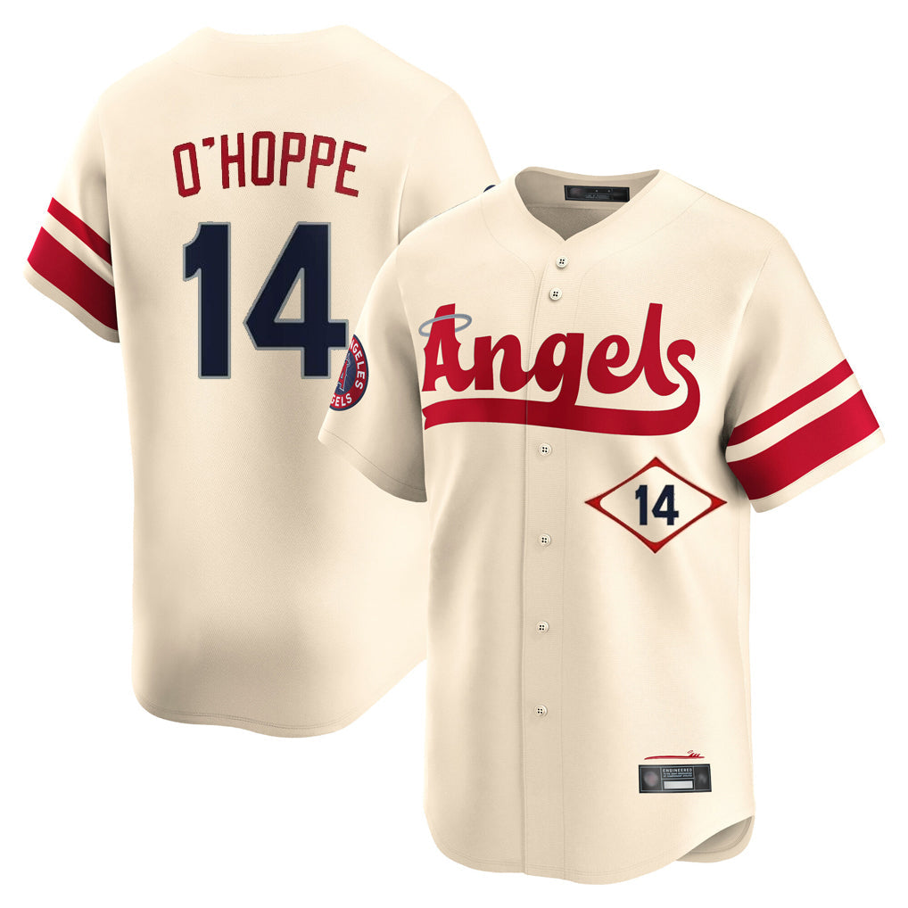 Cooneas LA.Angels #14 Logan O'Hoppe Player Cream City Connect Limited Home Stitched Jerseys