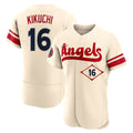 Cooneas LA.Angels #16 Yusei Kikuchi Player Cream City Connect Limited ELite Home Stitched Jerseys