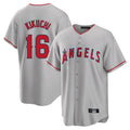 Cooneas LA.Angels #16 Yusei Kikuchi Player Gray Home Game Stitched Jerseys