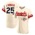 Cooneas LA.Angels #25 Travis d'Arnaud Player Cream City Connect Limited ELite Home Stitched Jerseys