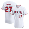 Cooneas LA.Angels #27 Mike Trout Player White Limited Elite Stitched Home Jerseys