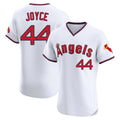 Cooneas LA.Angels #44 Ben Joyce Player White T-shirt Home Limited Elite Stitched Jerseys