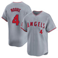 Cooneas LA.Angels #4 Christian Moore Player Gray Home Limited Stitched Jerseys