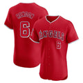 Cooneas LA.Angels #6 Anthony Rendon Player Red Home Limited Elite Stitched Jerseys