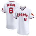 Cooneas LA.Angels #6 Anthony Rendon Player White T-shirt Home Limited Elite Stitched Jerseys