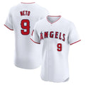 Cooneas LA.Angels #9 Zach Neto Player White Limited Elite Stitched Home Jerseys