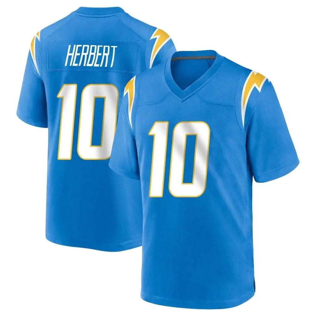 Cooneas LA.Chargers #10 Justin Herbert Player Blue Home Game Stitched Jerseys