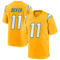 Cooneas LA.Chargers #11 Cameron Dicker Player Gold Home Game Stitched Jerseys