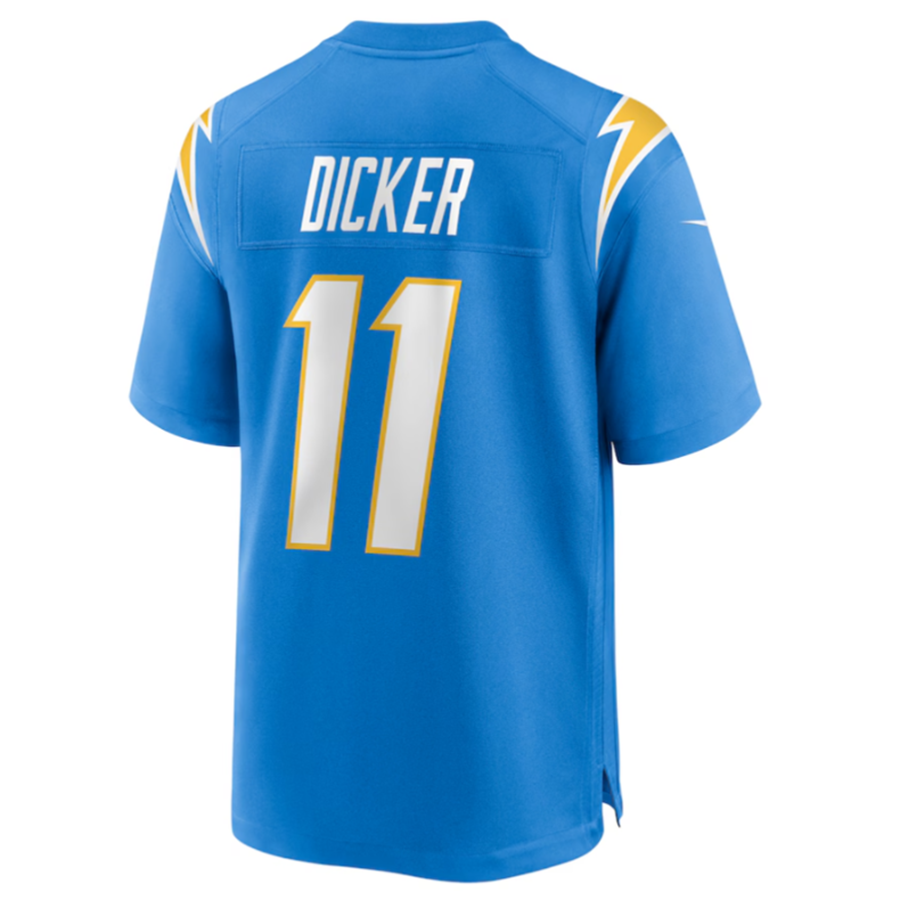 Cooneas LA.Chargers #11 Cameron Dicker Powder Blue Game Stitched Jerseys