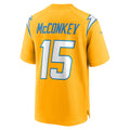 Cooneas LA.Chargers #15 Ladd McConkey Player Gold Game Stitched Jerseys