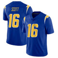 Cooneas LA.Chargers #16 J.K. Scott Player Royal Limited Vapor Home Game Stitched Jerseys