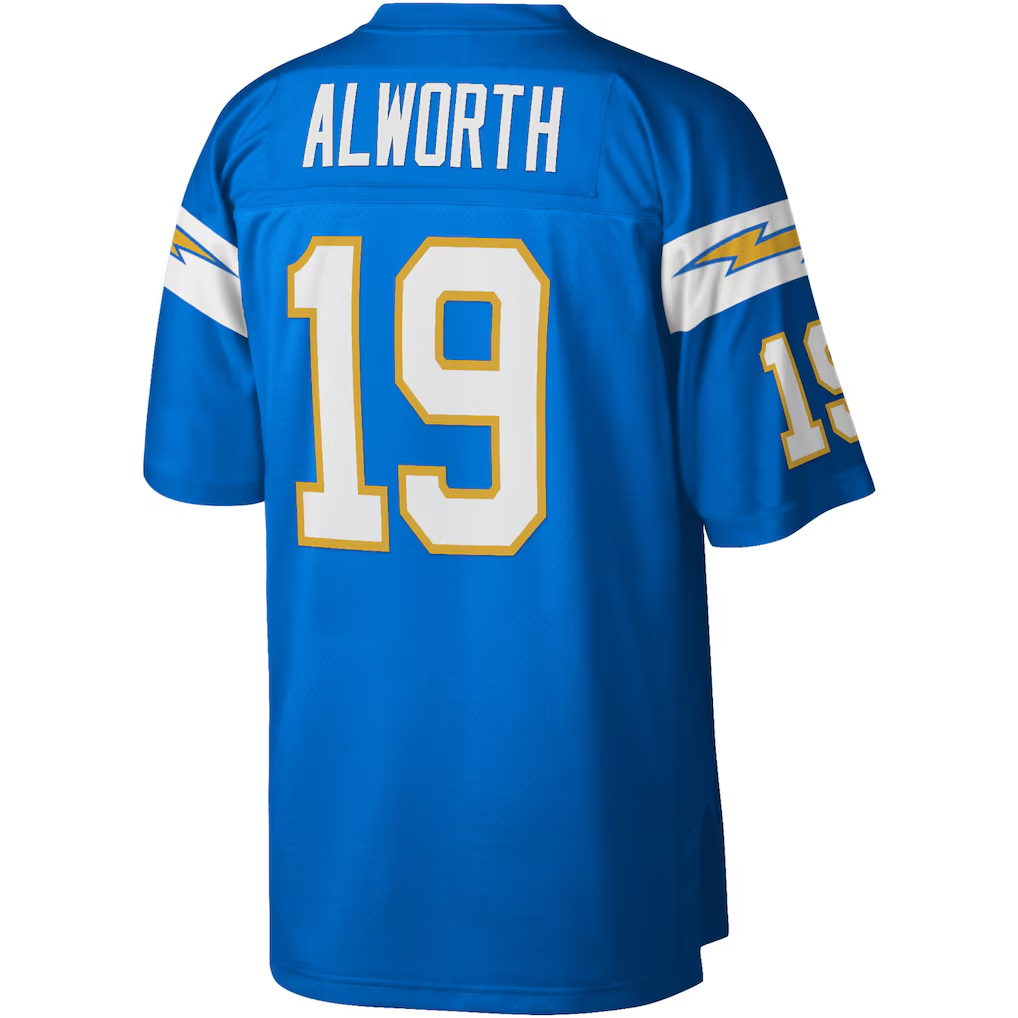 Cooneas LA.Chargers #19 Lance Alworth Mitchell & Ness Powder Blue Legacy Replica Jersey