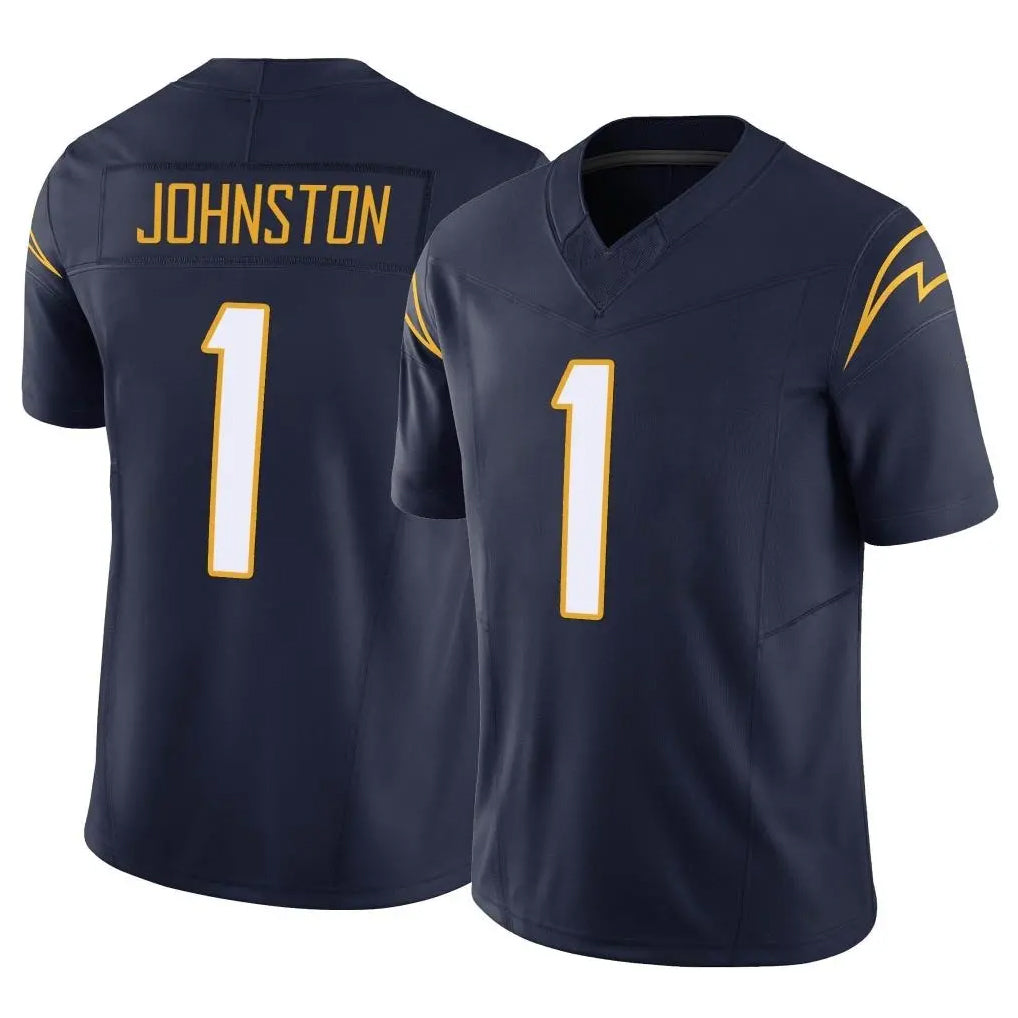 Cooneas LA.Chargers #1 Quentin Johnston Player Navy Limited Vapor F.U.S.E. Home Game Stitched Jerseys