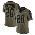 Cooneas LA.Chargers #20 Cam Hart Player Olive Salute To Service Limited Game Stitched Jerseys