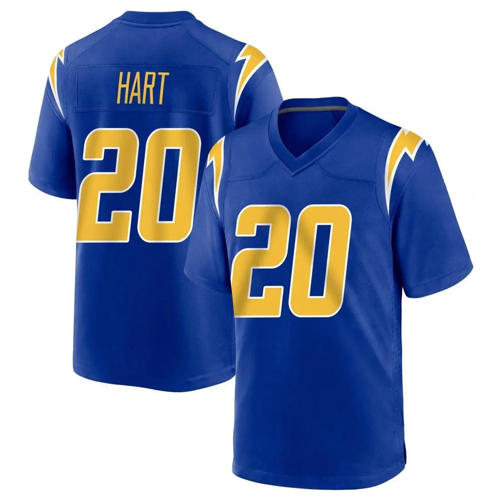 Cooneas LA.Chargers #20 Cam Hart Player Royal Home Game Stitched Jerseys