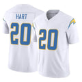 Cooneas LA.Chargers #20 Cam Hart Player White Limited Vapor F.U.S.E. Home Game Stitched Jerseys