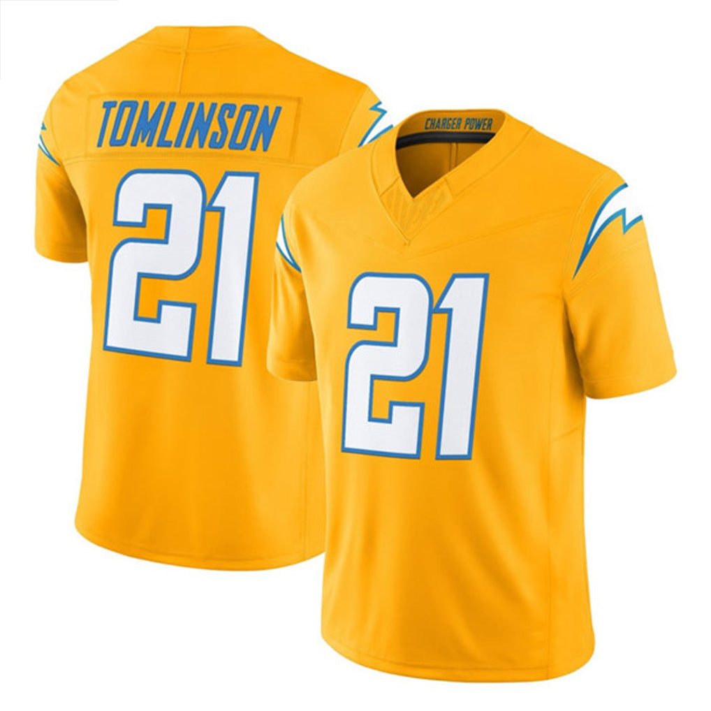 Cooneas LA.Chargers #21 LaDainian Tomlinson Player Gold F.U.S.E. Vapor Limited Stitched Jerseys