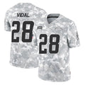 Cooneas LA.Chargers #28 Kimani Vidal Player Arctic Camo Salute To Service Limited Game Stitched Jerseys