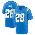 Cooneas LA.Chargers #28 Kimani Vidal Player Blue Home Game Stitched Jerseys