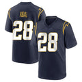 Cooneas LA.Chargers #28 Kimani Vidal Player Navy Home Game Stitched Jerseys