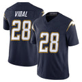 Cooneas LA.Chargers #28 Kimani Vidal Player Navy Vapor F.U.S.E. Limited Home Game Stitched Jerseys