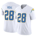 Cooneas LA.Chargers #28 Kimani Vidal Player White Limited Vapor F.U.S.E. Home Game Stitched Jerseys