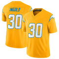 Cooneas LA.Chargers #30 Alec Ingold Player Gold Limited Vapor F.U.S.E. Home Game Stitched Jerseys