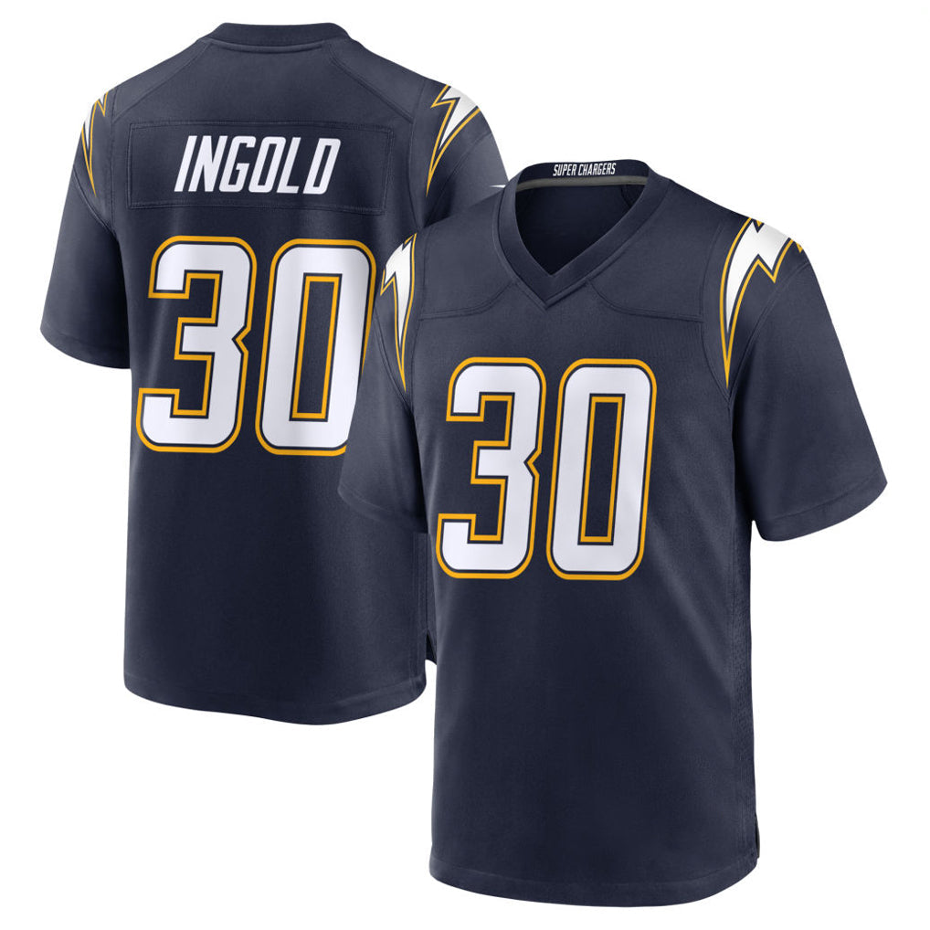 Cooneas LA.Chargers #30 Alec Ingold Player Navy Alternate Home Game Stitched Jerseys