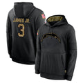 Cooneas LA.Chargers #3 Derwin James Jr. Player Black Salute to Service Hoodies Limited Game Stitched Jerseys