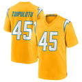 Cooneas LA.Chargers #45 Tuli Tuipulotu Player Gold Home Game Stitched Jerseys