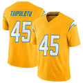Cooneas LA.Chargers #45 Tuli Tuipulotu Player Gold Limited Vapor F.U.S.E. Home Game Stitched Jerseys