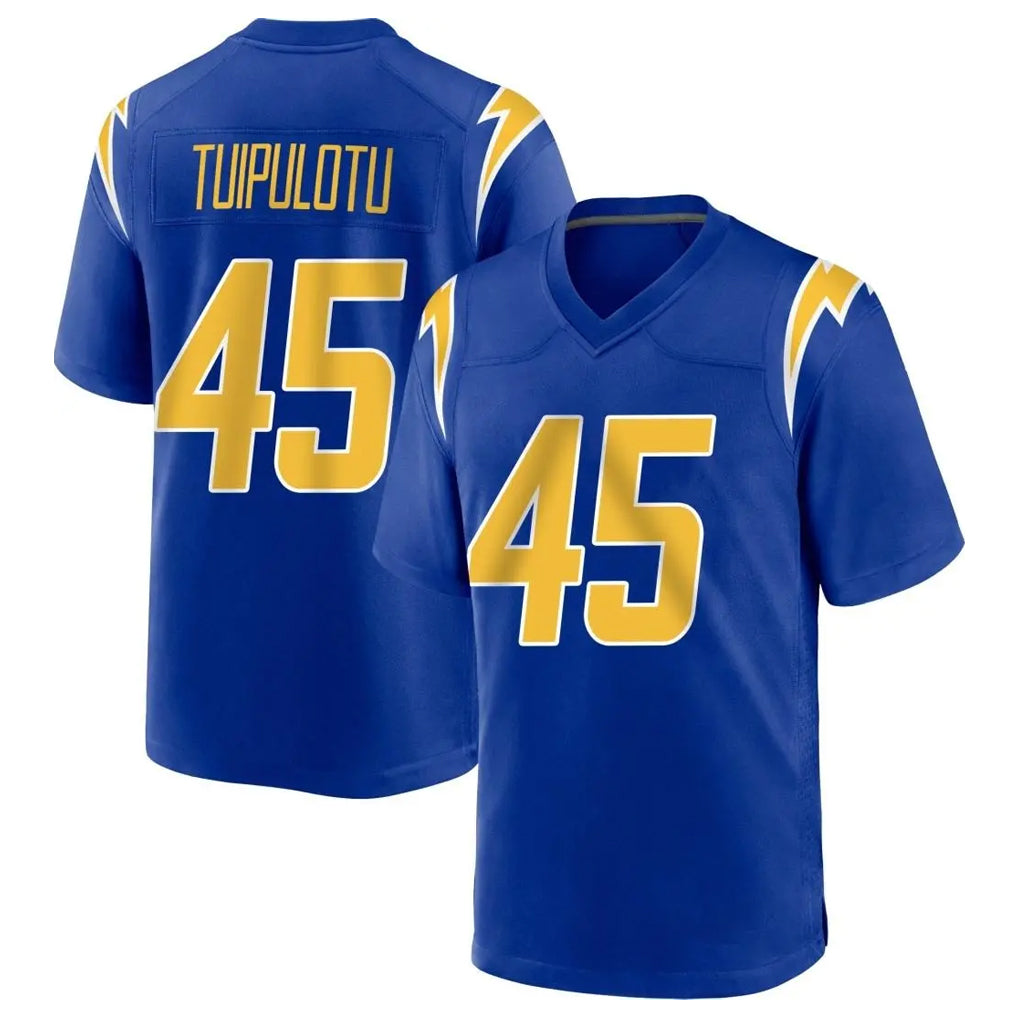 Cooneas LA.Chargers #45 Tuli Tuipulotu Player Royal Home Game Stitched Jerseys