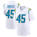 Cooneas LA.Chargers #45 Tuli Tuipulotu Player White Home Game Stitched Jerseys