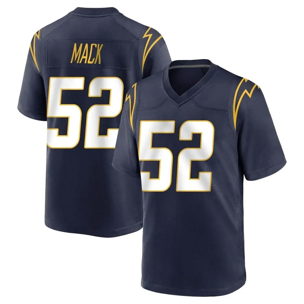 Cooneas LA.Chargers #52 Khalil Mack Player Navy Home Game Stitched Jerseys