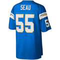 Cooneas LA.Chargers #55 Junior Seau Mitchell & Ness Powder Blue Legacy Replica Stitched Jerseys