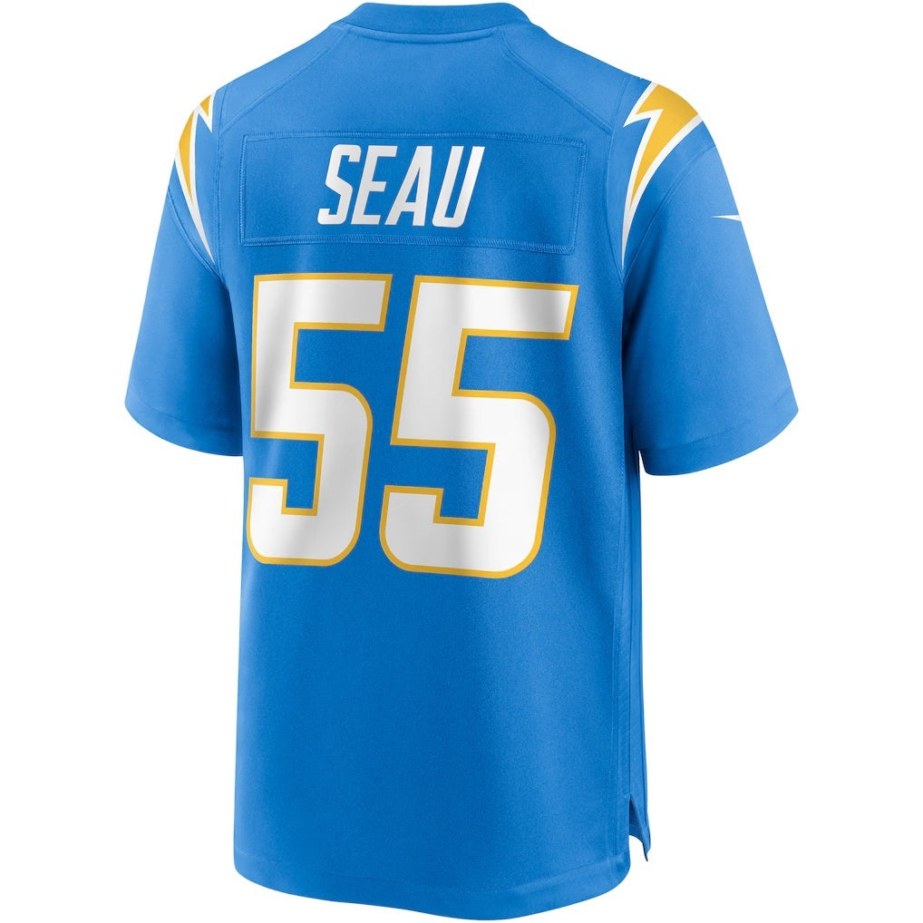 Cooneas LA.Chargers #55 Junior Seau Powder Blue Game Retired Player Stitched Jerseys