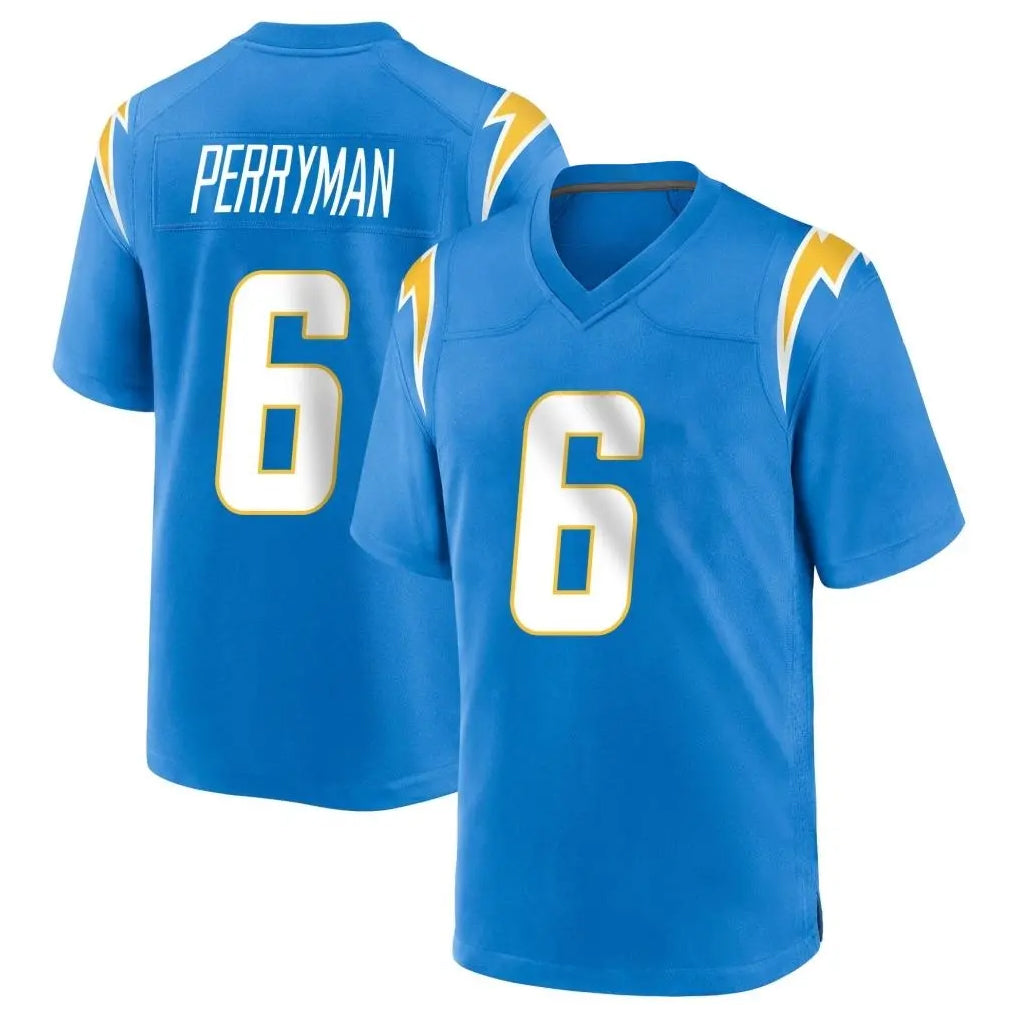 Cooneas LA.Chargers #6 Denzel Perryman Player Blue Home Game Stitched Jerseys