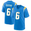 Cooneas LA.Chargers #6 Denzel Perryman Player Blue Home Game Stitched Jerseys