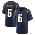 Cooneas LA.Chargers #6 Denzel Perryman Player Navy Home Game Stitched Jerseys