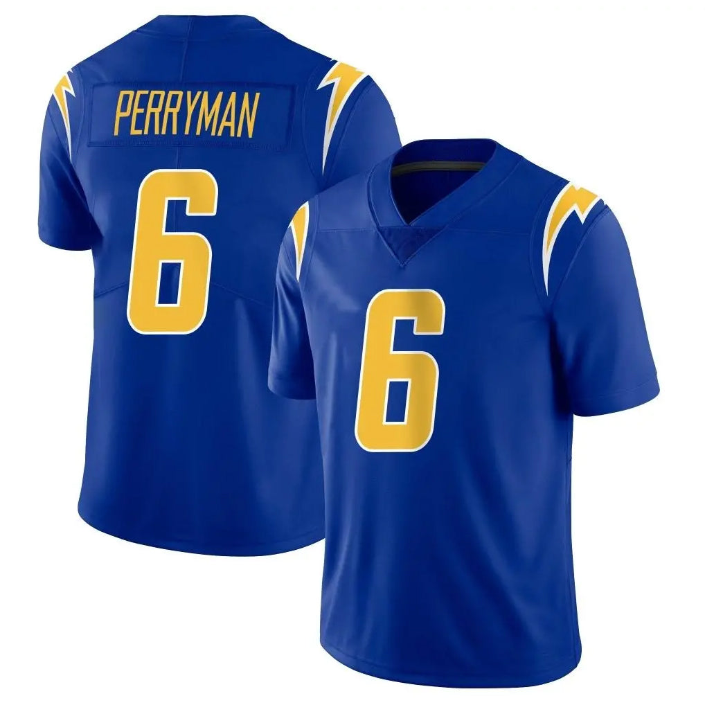 Cooneas LA.Chargers #6 Denzel Perryman Player Royal Limited Vapor Home Game Stitched Jerseys