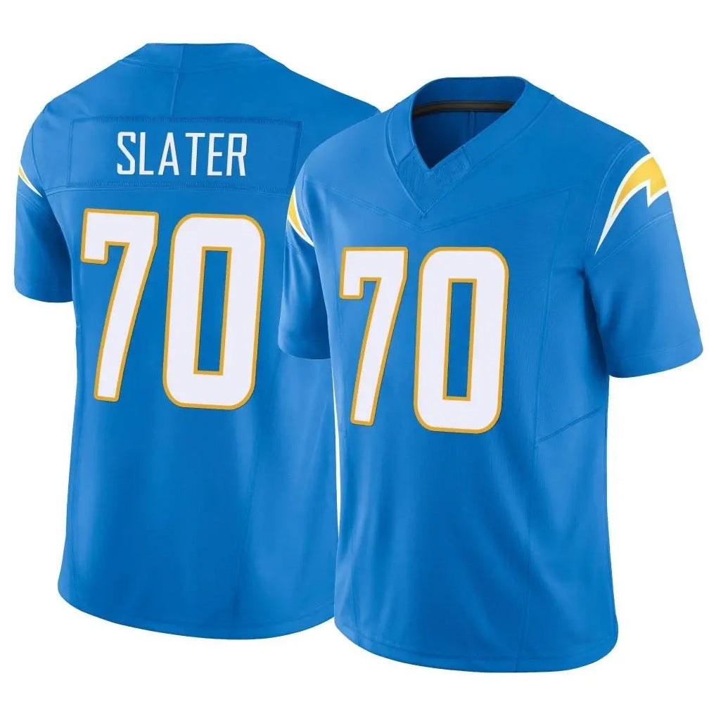 Cooneas LA.Chargers #70 Rashawn Slater Player Blue Limited Vapor F.U.S.E. Home Game Stitched Jerseys