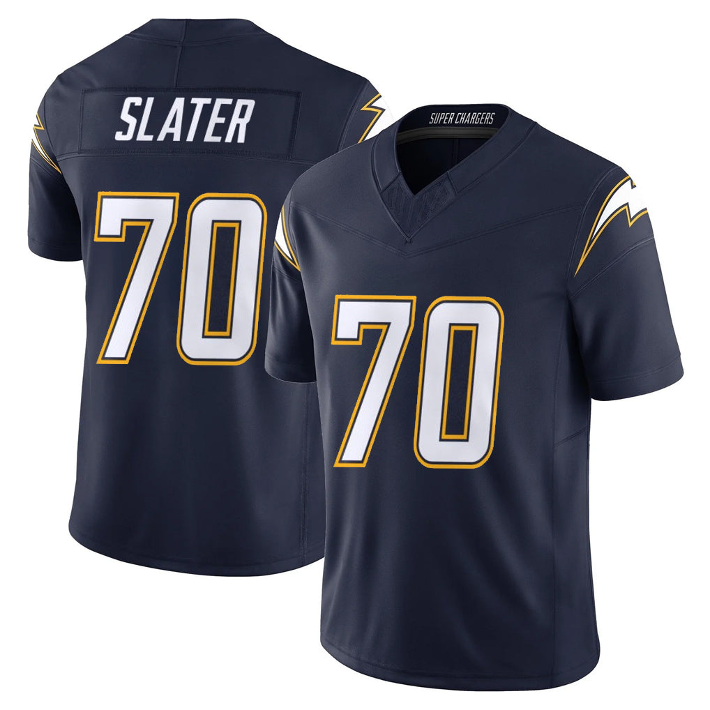 Cooneas LA.Chargers #70 Rashawn Slater Player Navy Vapor F.U.S.E. Limited Home Game Stitched Jerseys