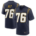 Cooneas LA.Chargers #76 Joe Alt Navy 2024 Draft First Round Pick Player Game Jersey American Stitched Jersey