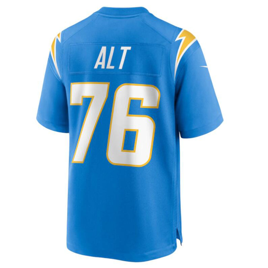 Cooneas LA.Chargers #76 Joe Alt Powder Blue 2024 Draft First Round Pick Player Game Jersey Stitched Jerseys