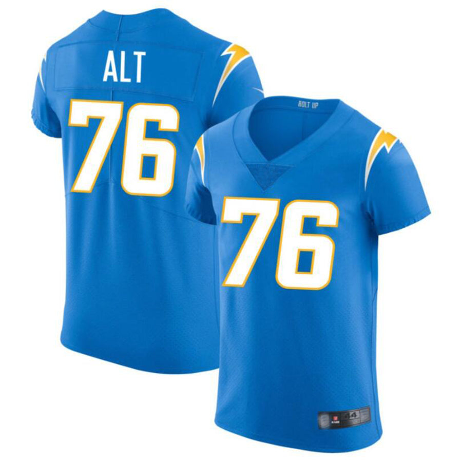 Cooneas LA.Chargers #76 Joe Alt Powder Blue Vapor Elite Player Jersey American Stitched Jersey