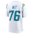Cooneas LA.Chargers #76 Joe Alt White 2024 Draft First Round Pick Player Game Jersey American Stitched Jersey