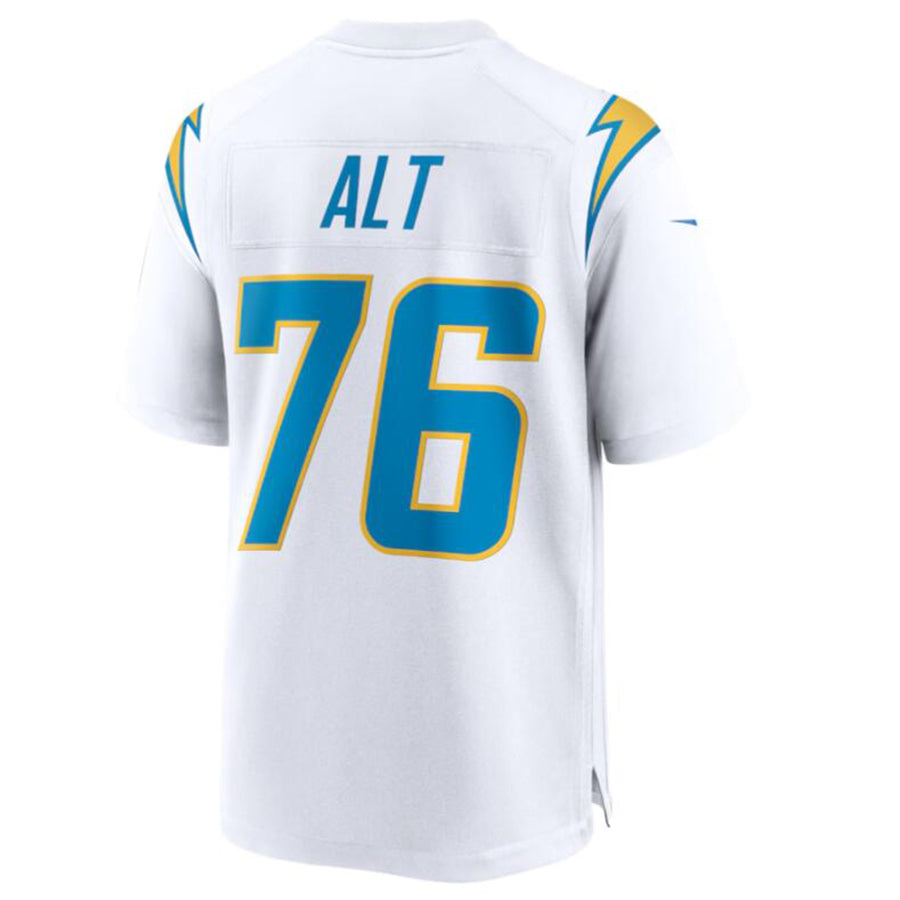 Cooneas LA.Chargers #76 Joe Alt White 2024 Draft First Round Pick Player Game Jersey American Stitched Jersey