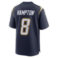 Cooneas LA.Chargers #8 Omarion Hampton Navy Alternate Super Chargers Game Player Stitched Jerseys