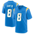 Cooneas LA.Chargers #8 Omarion Hampton Player Blue Home Game Stitched Jerseys