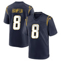 Cooneas LA.Chargers #8 Omarion Hampton Player Navy Home Game Stitched Jerseys